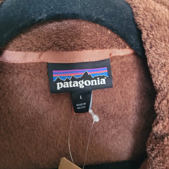 Patagonia Women Re-Tool Snap-T Pullover Moccasin Brown Large New - Picture 2 of 10
